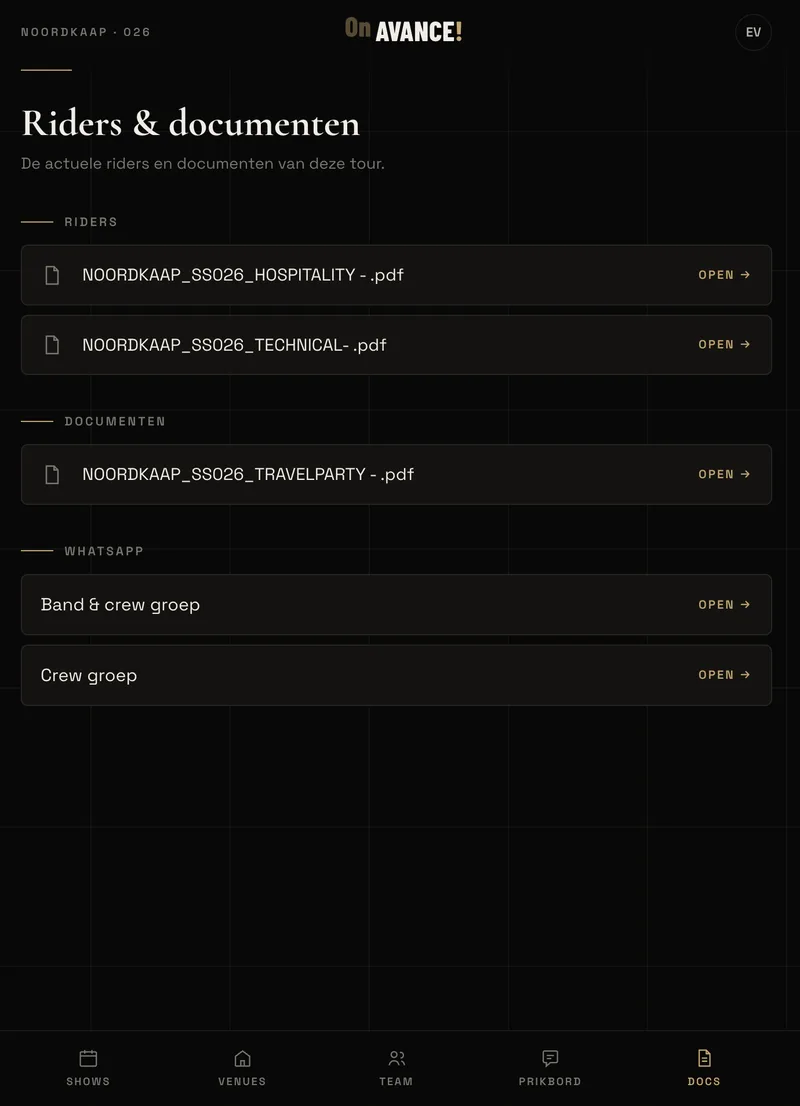 Avance!-app — Docs