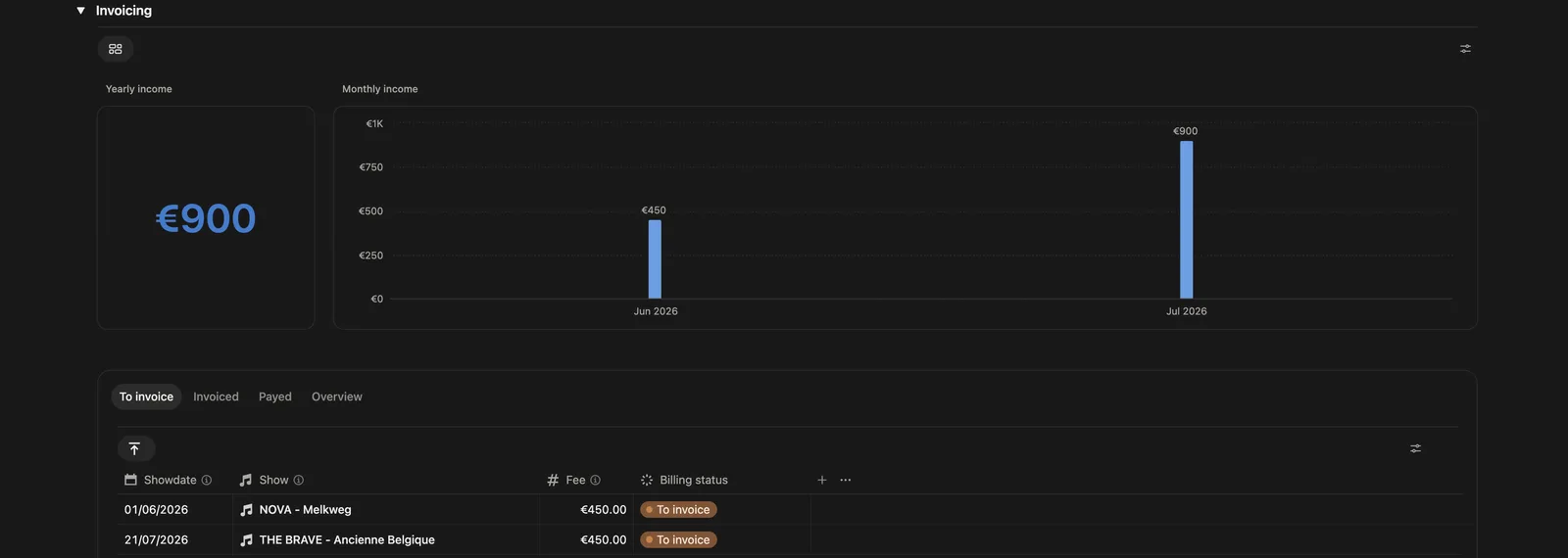 Blueprint — Invoicing