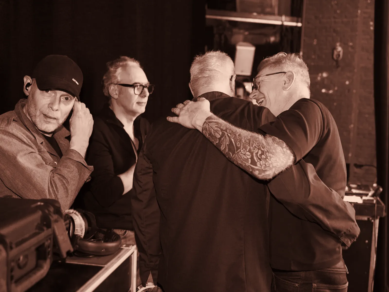 Stijn Meuris en Eric Verberdt backstage